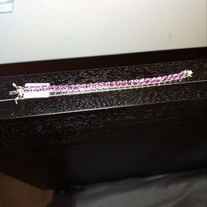 Cut Color changing Sapphire Tennis bracelet